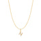 Gold Letter N Initial Necklace