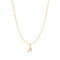 Gold Letter P Initial Necklace