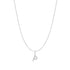 Silver Letter P Initial Necklace