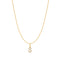 Gold Letter S Initial Necklace