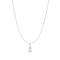 Silver Letter S Initial Necklace