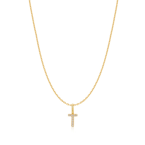Gold Letter T Initial Necklace