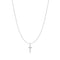 Silver Letter T Initial Necklace