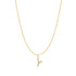 Gold Letter Y Initial Necklace
