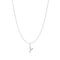 Silver Letter Y Initial Necklace