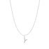 Silver Letter Y Initial Necklace
