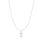 Silver Letter Z Initial Necklace