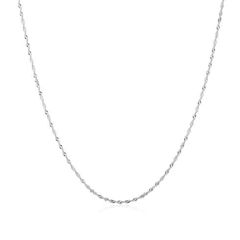 Silver Twisted Chain Necklace