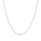 Silver Slim Curb Link Chain Necklace