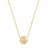 Gold Reversible Pavé Moon Evil-Eye Necklace