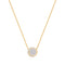 Gold Reversible Pavé Moon Evil-Eye Necklace