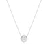 Silver Reversible Pavé Moon Evil-Eye Necklace