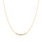 Gold Graduated Bezel-Set Necklace