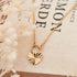 14kt Gold Heart Padlock Necklace