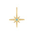Gold Turquoise and Cubic Ziconia Star Charm