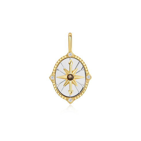 Two Tone Star Disc Charm