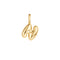 Gold N Letter Charm