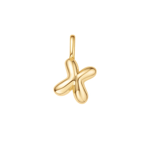 Gold X Letter Charm