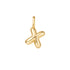 Gold X Letter Charm