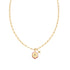 Gold Link Charm Chain Necklace