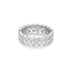 Silver Double Row Bezel Ring