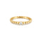 Gold Cubic Zirconia Round Dome Ring