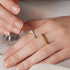 Gold Half Pavé Sparkle Ring