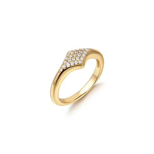Gold Pavé Sparkle Ring