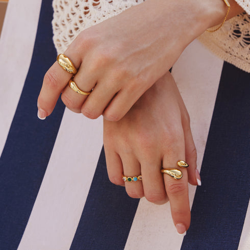 Gold Bold Dome Ring