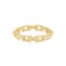 Gold Paper Clip Link Ring