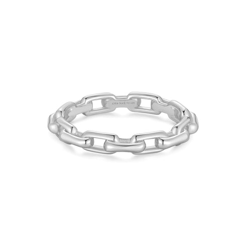 Silver Paper Clip Link Ring