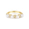 Gold Sparkling Braided Shell Pearl Ring