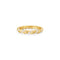 Gold Sparkle Twisted Ring