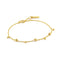Gold Modern Drop Balls Bracelet.