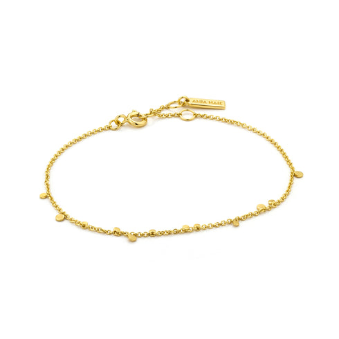 Gold Geometry Mixed Discs Bracelet.