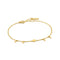 Gold Geometry Drop Discs Bracelet.