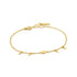 Gold Geometry Drop Discs Bracelet.