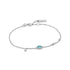 Turquoise Discs Silver Bracelet.
