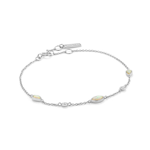 Opal Colour Silver Bracelet.