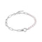Silver Pearl Chunky Link Chain Bracelet