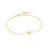 Gold Pebble Sparkle Chain Bracelet