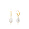 Gold Pearl Mini Hoop Earrings