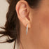 Silver Glam Hoop Earrings