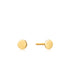 14kt Gold Disc Stud Earrings