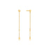 14kt Gold Disc Drop Earrings