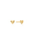 14kt Gold Heart Stud Earrings