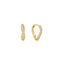 14kt Gold Magma Diamond Huggie Hoop Earrings