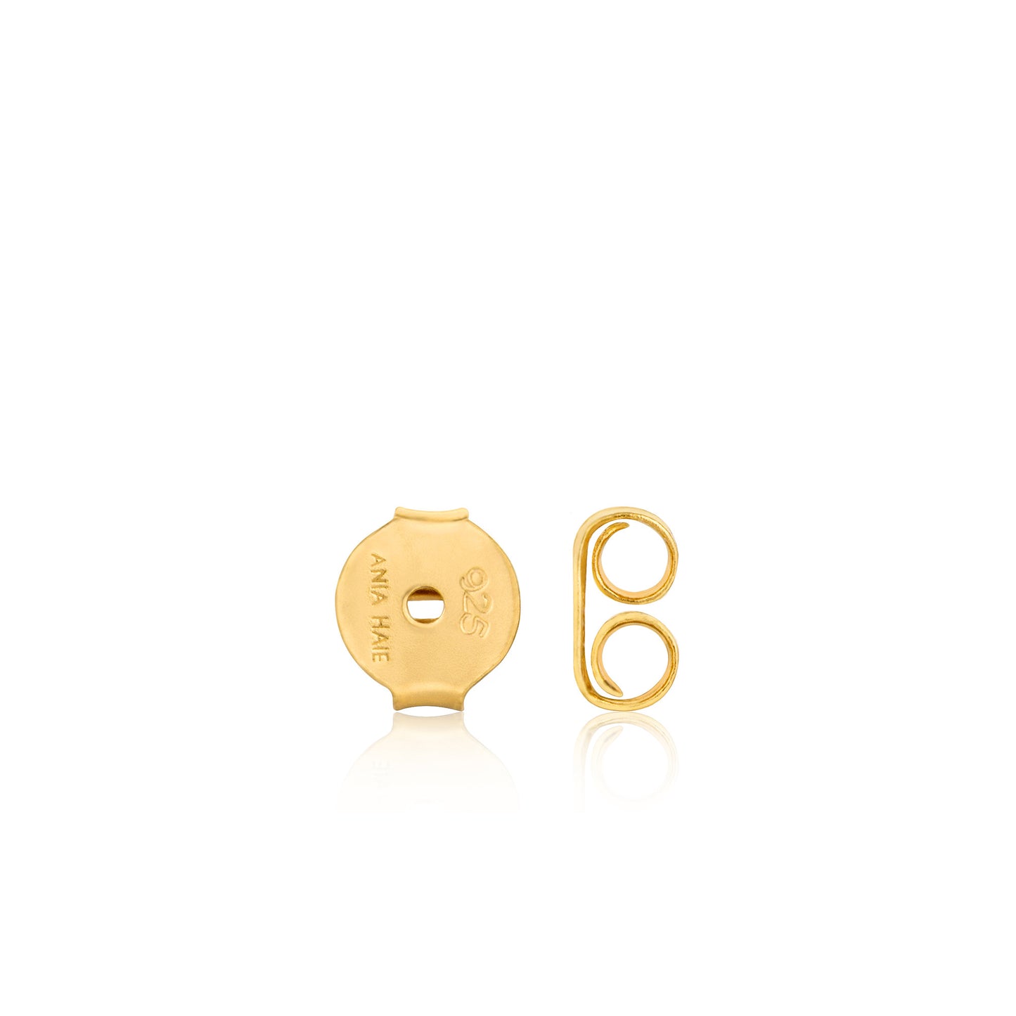 Gold Pearl Mini Hoop Earrings details