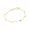 Gold Turquoise Drop Pendant Anklet