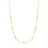 Gold Modern Beaded Necklace.